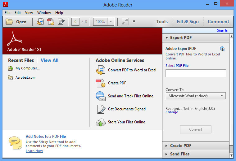 adobe reader xi download for windows 10